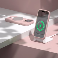 Etteri Silikona mag futrālis iPhone 15 Pro Max 6,7" gaiši rozā krāsā