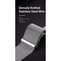 DUX DUCIS siksniņa MILANESE nerūsējošā tērauda magnētiskais Apple Watch 38 / 40 / 41 mm pelēka