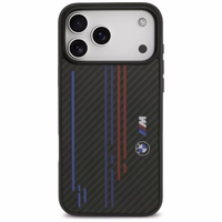 Viedtālruņa apvalks BMW M Kevlar Lines & Logo MagSafe Case for iPhone 17 Pro Max - melns