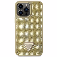 Guess GUHCP14XHDGTPD iPhone 14 Pro Max 6.7" zelta/zelta hardcase Rhinestone Triangle
