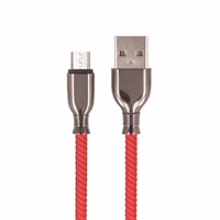 Komplektēšanas kabelis USB - microUSB 1,0 m 3A FC-M sarkans