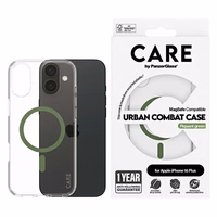 CARE by PanzerGlass Flagmanis viedtālruņa apvalks iPhone 16 Plus 6.7" zaļš/zaļš Magnētiskais 1371