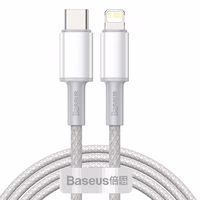 Baseus kabelis High Density PD USB-C - Lightning 2,0 m balts 20W