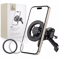 Tech-Protect N56 magnētiskais MagSafe turētājs automašīnas ventilācijas atveres stiprinājumam - melns