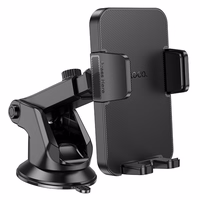 HOCO automobiļa telefona turētājs priekšējā vējstiklā un centrālajā konsolē H37 melns