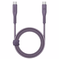 ENERGEA Kabelis Flow USB-C - USB-C1.5m violets/purple 240W 5A PD Fast Charge