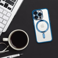 Metālisks Magsafe maciņš iPhone 17 Pro Max zils