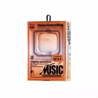 REMAX BLUETOOTH HEADPHONES TWS W37 balts ENC BT 5.4