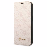 Guess GUBKP14SHG4SHP iPhone 14 6.1 "rozā / rozā grāmata 4G Vintage Gold Logo