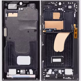 Vidējais rāmis Samsung S918 S23 Ultra Fantoma melns (sarkans) (Grafīta)