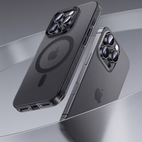 Benks magnētiskais Lucid Armor viedtālruņa apvalks (B066) Iphone 16 Pro Max melns (ar kameras vadības pogu)