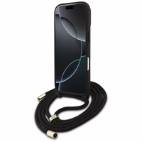 Guess 4G Big Logo Cord Stap soma pāri plecam viedtālrunim iPhone 17 Pro - brūns