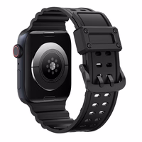 Siksniņa Triple Protection Apple Watch 38 / 40 / 41 mm aproces siksniņa - melna