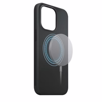 XQISIT NP SILIKONA MACIŅŠ ANTI BAC MAGSAFE FOR IPHONE 14 PLUS MELNS