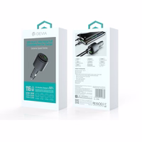 Devia car lādētājs Extreme Metal PD QC 116W 1x USB 2x USB-C melns