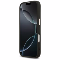 Guess 4G Triangle Logo MagSafe viedtālruņa apvalks iPhone 17 - melns un zeltains