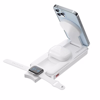 Forever bezvadu barošanas banka MATB-300 10000 mAh magnētiskā 3in1 balta