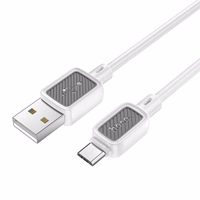 Kabelis USB A uz Micro USB Hoco 2,4A 1 m X108 balts