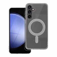 CLEAR MAG COVER viedtālruņa apvalks, saderīgs ar MagSafe, paredzēts SAMSUNG S23 FE, caurspīdīgs