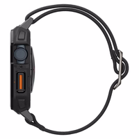 Spigen Lite Fit Pro apvalks ar siksniņu Apple Watch 4/5/6/7/8/9/SE (44/45 mm) - matēts melns