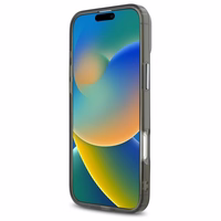 Karl Lagerfeld IML Metal Karl&Choupette Head magnētiskais viedtālruņa apvalks iPhone 16 Plus - melns