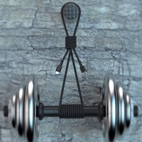 USB Kabelis Dudao "L9X" melns "Type-C / Lightning" 200cm (līdz 30W)