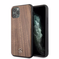 Mercedes Wood Line Walnut apvalks iPhone 11 Pro Max - brūns