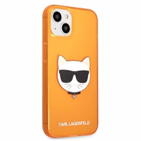 KARL LAGERFELD KLHCP13SCHTRO IPHONE 13 MINI 5.4 "oranžs/oranžs maciņš GLITTER CHOUPETTE FLUO
