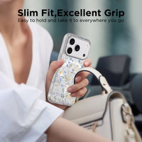 Tech-Protect FlexAir Magnētiskais viedtālruņa apvalks iPhone 17 Pro Max - Margrietiņas ar lapām