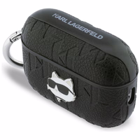 Karl Lagerfeld Monogram Choupette Head Maciņš for AirPods Pro 3 - melns