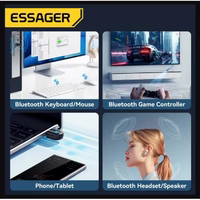 Adapteris Essager "Bei" melns (USB / Bluetooth 5.3)