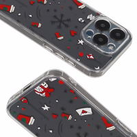 TEL PROTECT Ziemassvētku caurspīdīgs viedtālruņa apvalks Iphone 14 Dizains 3