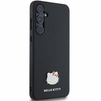 Hello Kitty Metāla logotipa Kitty Head apvalks Samsung Galaxy A55 - melns