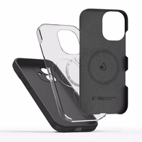 Tech-Protect Silicone magnētiskais viedtālruņa apvalks iPhone 17 - melns