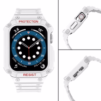 Protect siksniņa Apple Watch 38/40/41mm bruņots apvalks siksniņa - balts