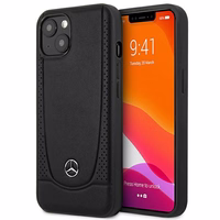 Mercedes MEHCP14MARMBK iPhone 14 Plus 6.7 "melns / melns cietais apvalks ādas Urban