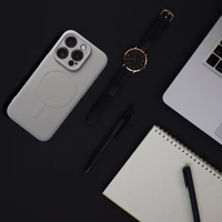 SILICONE MAG COVER viedtālruņa apvalks saderīgs ar Magnētisko SAMSUNG S25 Ultra pelēks titāna