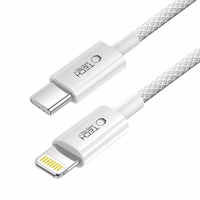 Tech-Protect UltraBoost USB-C / Lightning PD27W/3A kabelis 100 cm - pelēks