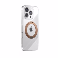 Joyroom JR-16JL6 iPhone 16 Pro īpaši plāns MagSafe saderīgs apvalks ar 360° gredzenveida statīvu - zelta krāsā