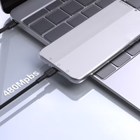 Dudao L9C 65W USB-C - USB-C kabelis 1m - melns