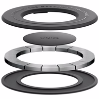 Uniq SnapMount pašlīmējošais magnētiskais turētājs - melns
