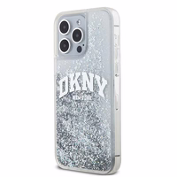 DKNY šķidrā spīduma lielā logotipa viedtālruņa apvalks iPhone 15 Pro - balts