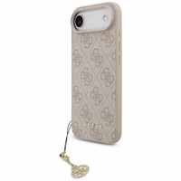 Guess 4G Charms Collection Magnētiskais viedtālruņa apvalks iPhone Air - rozā
