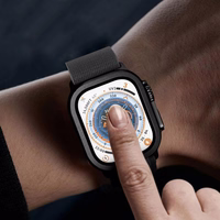 Tech-Protect rūdīts stikls 2 gab. Apple Watch Ultra 49mm sudraba un melns