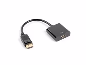 LANBERG ADAPTER DISPLAYPORT(M)->HDMI(F) 10CM