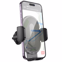 Auto tālruņa turētājs Borofone BH133 (gaisa ventilācijas atveres), melns