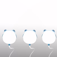 LED Teddy bear desk Lampa  3W, 3000/4500/6000K, adjustable, 1200mAh, zils,  LTC