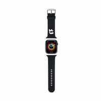 Karl Lagerfeld 3D Rubber Karl Head siksniņa for Apple Watch 42/44/45/49mm - melns
