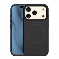 Silikona Thin Mag maciņš for iPhone 17 Pro 6,3" melns