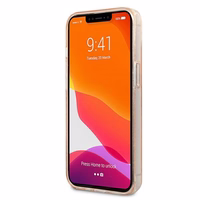 Karl Lagerfeld Glitter Karl's & Choupette Head apvalks iPhone 13 mini - zelts